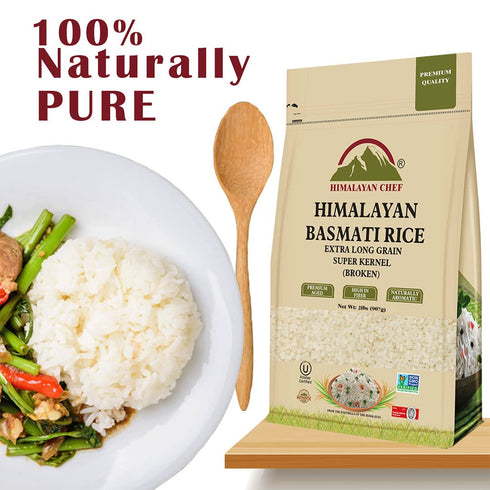 Super Kernal Basmati Broken Rice - 2 lbs | HIMALAYAN CHEF